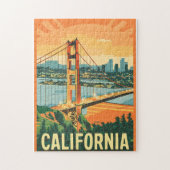 Cityscape California Opvallend Vector Ontwerp Legpuzzel (Verticaal)