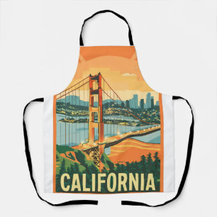 Cityscape California Opvallend Vector Ontwerp Schort