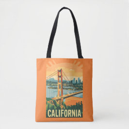 Cityscape California Opvallend Vector Ontwerp Tote Bag