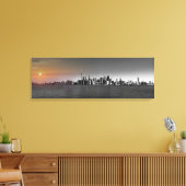 Cityscape Canvas Poster breed Afdruk (Insitu (Woonkamer))
