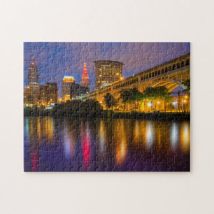 Cityscape Cleveland Tourism City Midwest City Skyl Legpuzzel