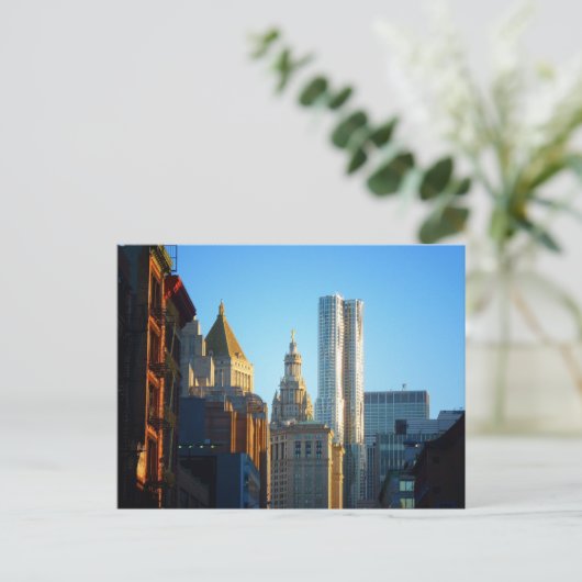 Cityscape Financial District Briefkaart (Staand voorkant)