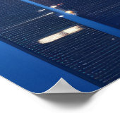 Cityscape Futuristisch Modern Landschap Poster (Hoek)