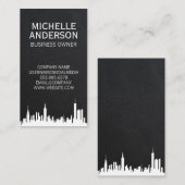 Cityscape | glad leer visitekaartje (Voorkant / Achterkant)