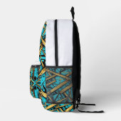 Cityscape gouden cyaan rugzak (Rechts)