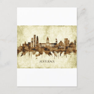 Cityscape Havana Cuba Feestdagenkaart