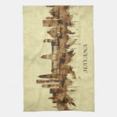 Cityscape Havana Cuba Theedoek (Verticaal)