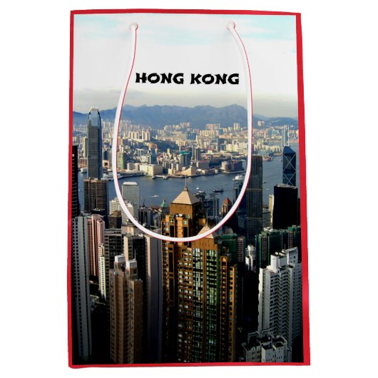Cityscape Hong Kong Medium Cadeauzakje (Voorkant)