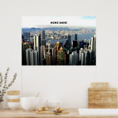 Cityscape Hong Kong Poster (Keuken)