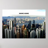 Cityscape Hong Kong Poster (Voorkant)