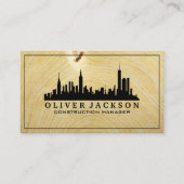 Cityscape | Houtkorrels Visitekaartje (Voorkant)