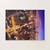 Cityscape in de nacht van Chicago Legpuzzel (Horizontaal)