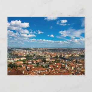Cityscape in Praag Briefkaart