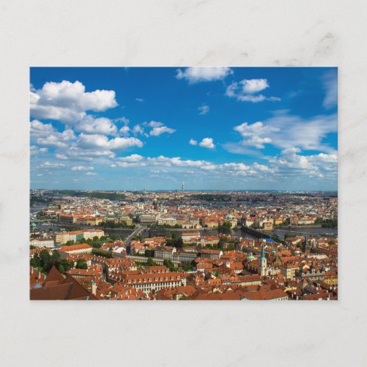 Cityscape in Praag Briefkaart (Voorkant)