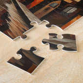 Cityscape in Warme Tonen Puzzel (Zijkant)