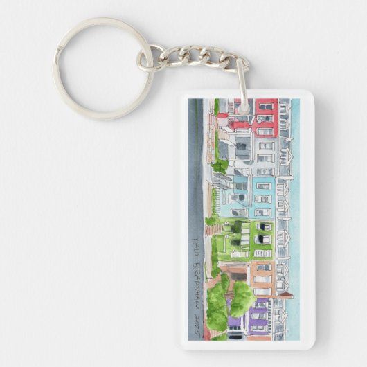 cityscape keychain (Voorkant)