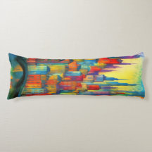 Cityscape Kleurrijke Generatieve Kunst Schilderen