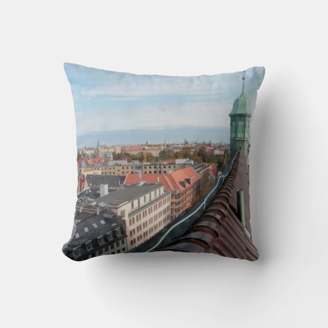 Cityscape Kopenhagen Kussen (Voorkant)