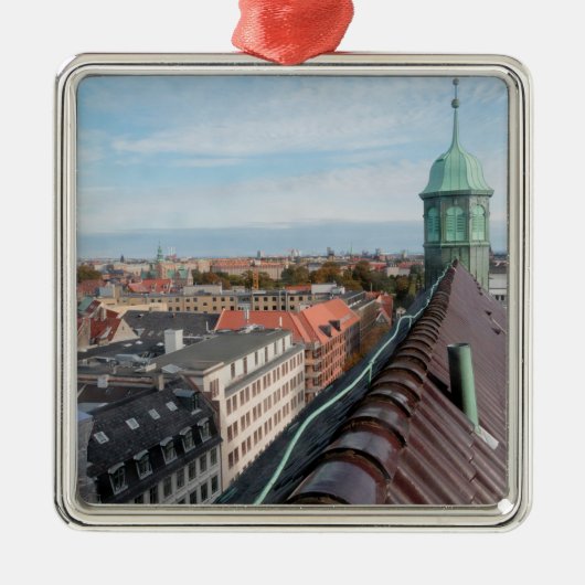 Cityscape Kopenhagen Metalen Ornament (Voorkant)