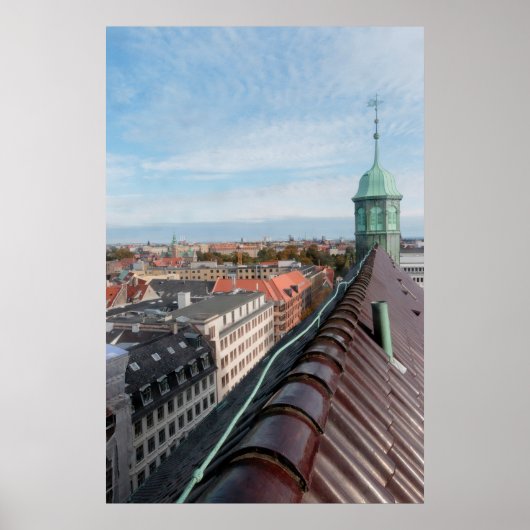Cityscape Kopenhagen Poster (Voorkant)
