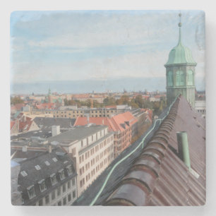 Cityscape Kopenhagen Stenen Onderzetter