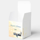 Cityscape London Painted Landscape Wedding Bedankdoosjes (Geopend)