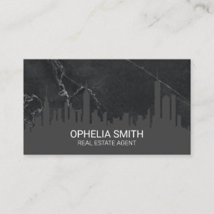 Cityscape Marble Real Estate Agent Visitekaartje