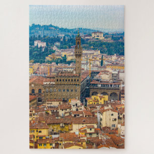 Cityscape met Palazzo Vecchio, Florence, Italië Legpuzzel