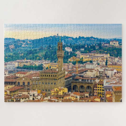 Cityscape met Palazzo Vecchio, Florence, Italië Legpuzzel (Horizontaal)