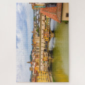 Cityscape met Ponte Vecchio, Florence, Italië Legpuzzel (Verticaal)