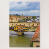 Cityscape met Ponte Vecchio, Florence, Italië Legpuzzel (Verticaal)