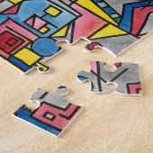 Cityscape-Modern Bauhaus Geometric Art Legpuzzel (Zijkant)