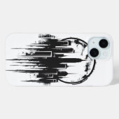 Cityscape monochromatische Logo Case-Mate iPhone Case (Achterkant (horizontaal))