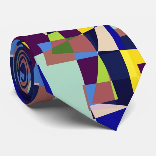 Cityscape Mosaic stropdas (Opgerold)