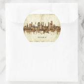 Cityscape München Duitsland Ronde Sticker (Tas)