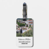 Cityscape of Aveiro, Portugal Bagagelabel (Achterkant verticaal)