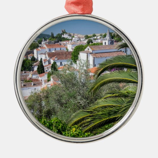 Cityscape of Aveiro, Portugal Metalen Ornament (Voorkant)