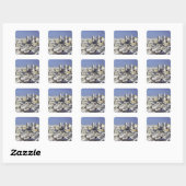 Cityscape of Cadiz, Spanje Vierkante Sticker (Vel)