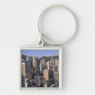 Cityscape of Hong Kong, China Sleutelhanger