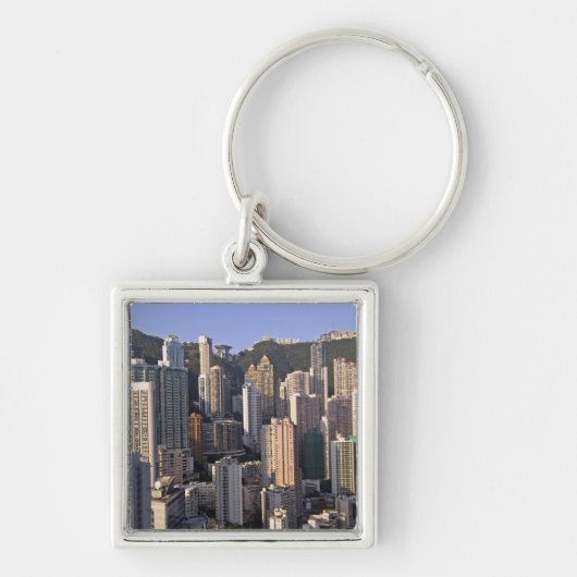 Cityscape of Hong Kong, China Sleutelhanger (Voorkant)