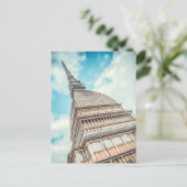 Cityscape of Mole Antonelliana, Turijn, Italië Feestdagenkaart (Staand voorkant)