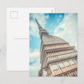 Cityscape of Mole Antonelliana, Turijn, Italië Feestdagenkaart (Voorkant / Achterkant)