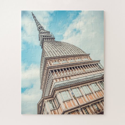 Cityscape of Mole Antonelliana, Turijn, Italië Legpuzzel (Verticaal)