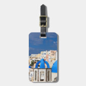 Cityscape of Santorini, Griekenland Bagagelabel (Voorkant verticaal)