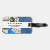 Cityscape of Santorini, Griekenland Bagagelabel (Achterkant horizontaal)