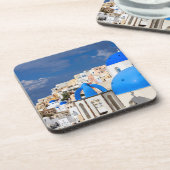 Cityscape of Santorini, Griekenland Bier Onderzetter (Linkerzijde)