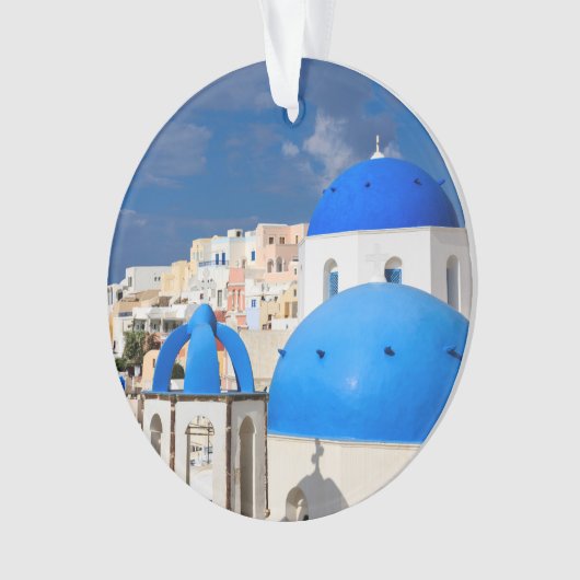 Cityscape of Santorini, Griekenland Ornament (voorkant)