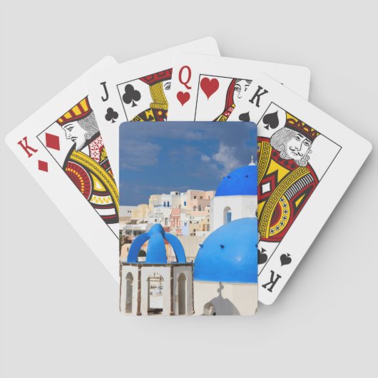 Cityscape of Santorini, Griekenland Pokerkaarten (Achterkant)
