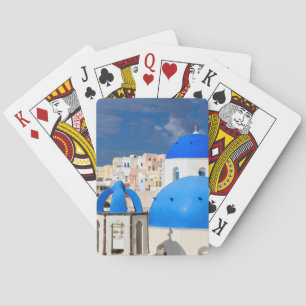 Cityscape of Santorini, Griekenland Pokerkaarten