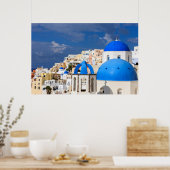 Cityscape of Santorini, Griekenland Poster (Keuken)